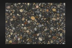 水磨石石球的天辰官网材料配色以及后期处理